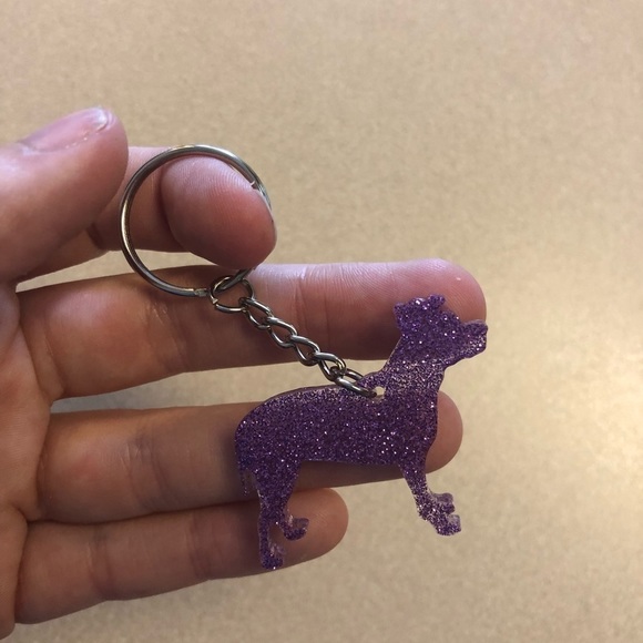 Handmade Baby Dog Keychain - Picture 2 of 6
